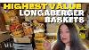 Vintage To Now Longaberger Basket Collection Highest Valued
