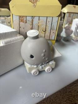 Vintage precious Moments Birthday Train Newborn-10 With Boxes