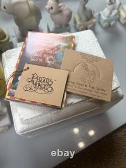Vintage precious Moments Birthday Train Newborn-10 With Boxes