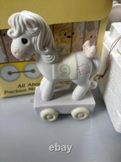 Vintage precious Moments Birthday Train Newborn-10 With Boxes