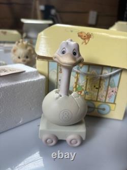 Vintage precious Moments Birthday Train Newborn-10 With Boxes