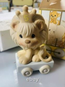 Vintage precious Moments Birthday Train Newborn-10 With Boxes