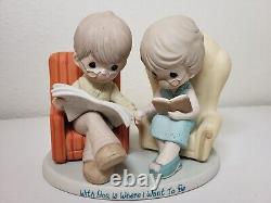 Vntg Rare Precious Moments Figurine With You Is Where I Want To Be 2013 #A9317