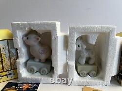 Vtg 80's Precious Moments Birthday Train Set Of 12 Pieces Clown, Baby to 10 Year
