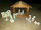 Vtg Enesco Precious Moments Miniature Christmas Nativity Scene Set Boxed 18 Pcs
