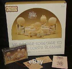 WE GATHER TOGETHER TO ASK THE LORD'S BLESSING 109762 Precious Moments 6 PC MIB