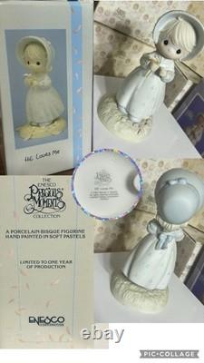 WITH ORIGINAL BOX & TAGS Precious Moments He Loves Me. Limited Edition Figurine