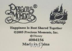 Walt Disney Precious Moments HAPPINESS IS BEST SHARED TOGETHER 4004156 Retired