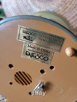 With Flag Topper'91 Enesco Precious Moments Musical Box Bless Those Who Serve