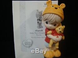 Zb Precious Moments-Disney-Boy Holding Pooh-Hunny, Nobody Sweeter Than You-Cute